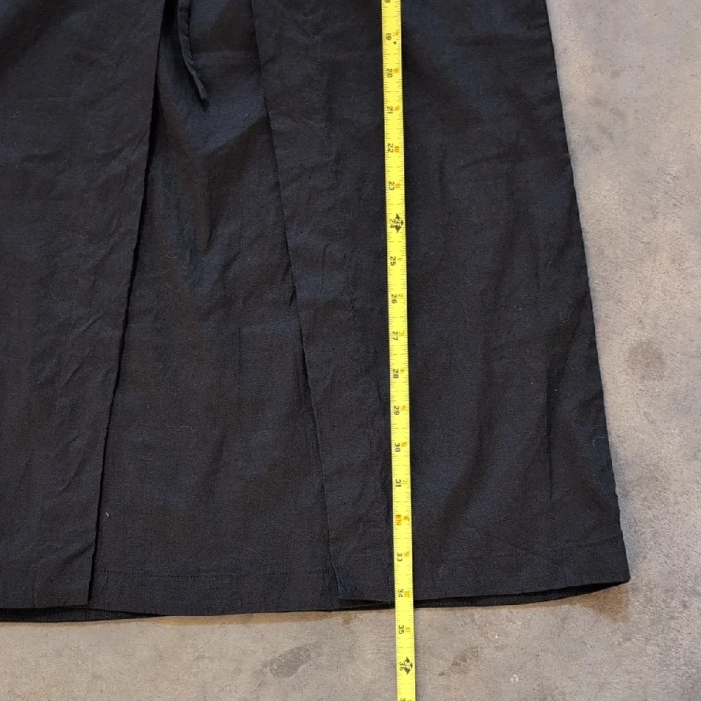 Theory Black Grommet Midi Dress - Picture 9 of 10